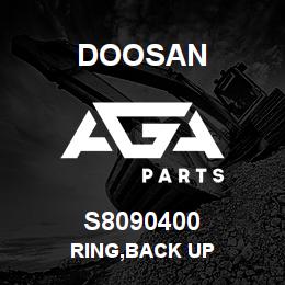 S8090400 Doosan RING,BACK UP | AGA Parts