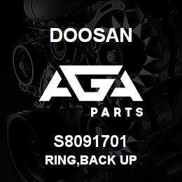 S8091701 Doosan RING,BACK UP | AGA Parts