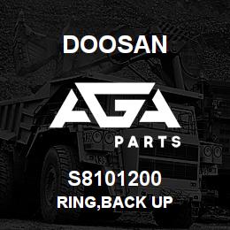 S8101200 Doosan RING,BACK UP | AGA Parts