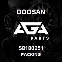 S8180251 Doosan PACKING | AGA Parts