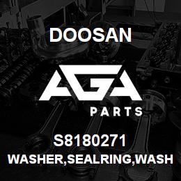 S8180271 Doosan WASHER,SEALRING,WASHER | AGA Parts
