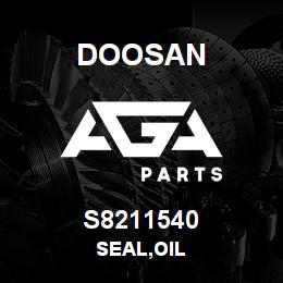 S8211540 Doosan SEAL,OIL | AGA Parts