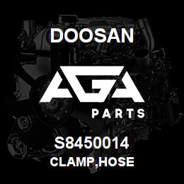 S8450014 Doosan CLAMP,HOSE | AGA Parts