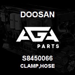 S8450066 Doosan CLAMP,HOSE | AGA Parts