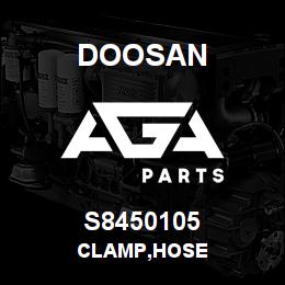 S8450105 Doosan CLAMP,HOSE | AGA Parts