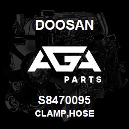 S8470095 Doosan CLAMP,HOSE | AGA Parts