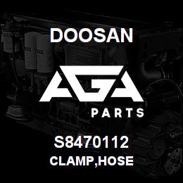 S8470112 Doosan CLAMP,HOSE | AGA Parts