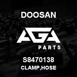 S8470138 Doosan CLAMP,HOSE | AGA Parts