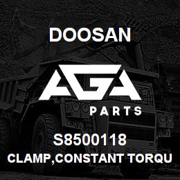 S8500118 Doosan CLAMP,CONSTANT TORQUE | AGA Parts