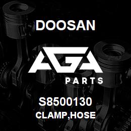 S8500130 Doosan CLAMP,HOSE | AGA Parts