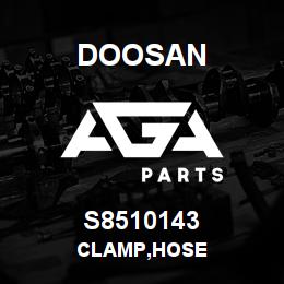 S8510143 Doosan CLAMP,HOSE | AGA Parts