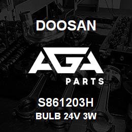 S861203H Doosan BULB 24V 3W | AGA Parts