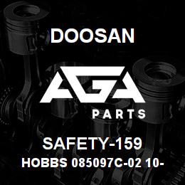 SAFETY-159 Doosan HOBBS 085097C-02 10-80VDC,3-SCREW BLACK/ | AGA Parts