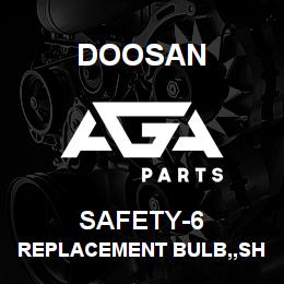 SAFETY-6 Doosan REPLACEMENT BULB,,SHORT STROBE LIGHT | AGA Parts