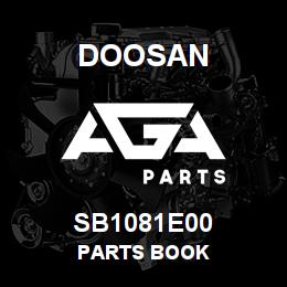 SB1081E00 Doosan PARTS BOOK | AGA Parts