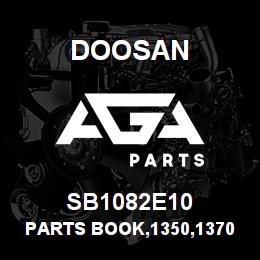 SB1082E10 Doosan PARTS BOOK,1350,1370,1390 | AGA Parts