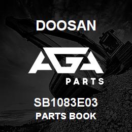 SB1083E03 Doosan PARTS BOOK | AGA Parts