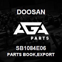 SB1084E06 Doosan PARTS BOOK,EXPORT | AGA Parts