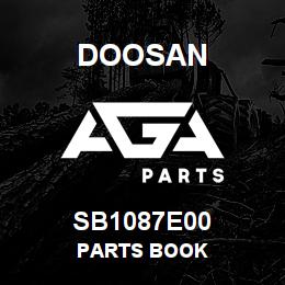 SB1087E00 Doosan PARTS BOOK | AGA Parts