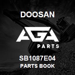 SB1087E04 Doosan PARTS BOOK | AGA Parts