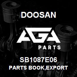 SB1087E06 Doosan PARTS BOOK,EXPORT | AGA Parts