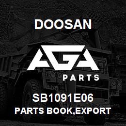SB1091E06 Doosan PARTS BOOK,EXPORT | AGA Parts