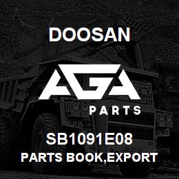 SB1091E08 Doosan PARTS BOOK,EXPORT | AGA Parts