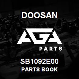 SB1092E00 Doosan PARTS BOOK | AGA Parts