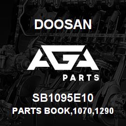 SB1095E10 Doosan PARTS BOOK,1070,1290,1330 | AGA Parts