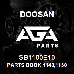 SB1100E10 Doosan PARTS BOOK,1140,1150 | AGA Parts
