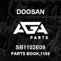 SB1102E09 Doosan PARTS BOOK,1160 | AGA Parts