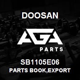 SB1105E06 Doosan PARTS BOOK,EXPORT | AGA Parts