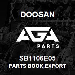 SB1106E05 Doosan PARTS BOOK,EXPORT | AGA Parts
