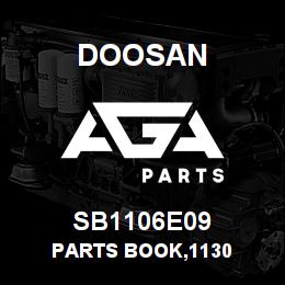SB1106E09 Doosan PARTS BOOK,1130 | AGA Parts