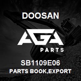 SB1109E06 Doosan PARTS BOOK,EXPORT | AGA Parts
