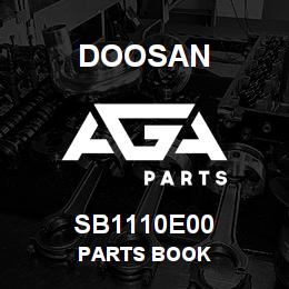 SB1110E00 Doosan PARTS BOOK | AGA Parts
