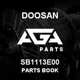 SB1113E00 Doosan PARTS BOOK | AGA Parts