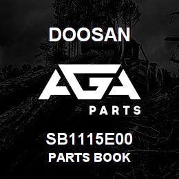 SB1115E00 Doosan PARTS BOOK | AGA Parts