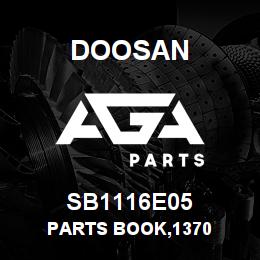 SB1116E05 Doosan PARTS BOOK,1370 | AGA Parts