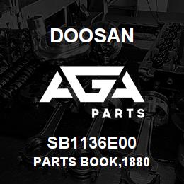 SB1136E00 Doosan PARTS BOOK,1880 | AGA Parts