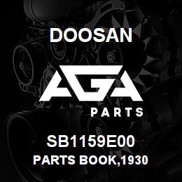 SB1159E00 Doosan PARTS BOOK,1930 | AGA Parts