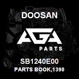 SB1240E00 Doosan PARTS BOOK,1390 | AGA Parts