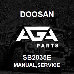 SB2035E Doosan MANUAL,SERVICE | AGA Parts