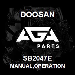 SB2047E Doosan MANUAL,OPERATION | AGA Parts