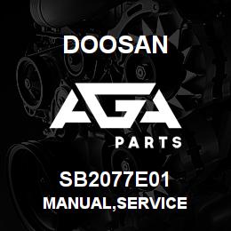 SB2077E01 Doosan MANUAL,SERVICE | AGA Parts