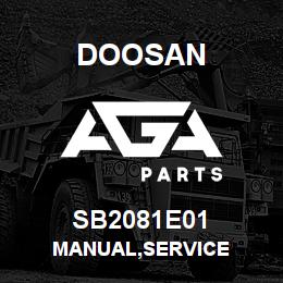 SB2081E01 Doosan MANUAL,SERVICE | AGA Parts