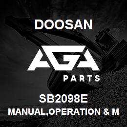 SB2098E Doosan MANUAL,OPERATION & MAINTENANCE,OLD | AGA Parts