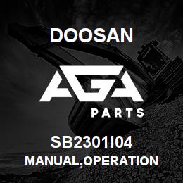 SB2301I04 Doosan MANUAL,OPERATION | AGA Parts