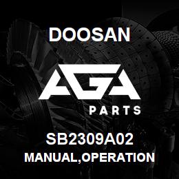 SB2309A02 Doosan MANUAL,OPERATION | AGA Parts