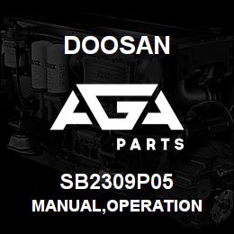 SB2309P05 Doosan MANUAL,OPERATION | AGA Parts